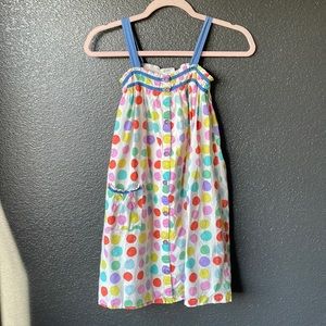 Mini Boden colorful dots casual summer dress 9-10y